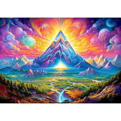 ENJOY Puzzle Pyramiden im Wald 1000 Teile