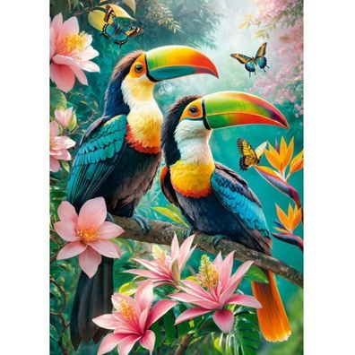 CHERRY PAZZI Puzzle Tukani im Paradies 1000 Teile