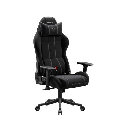Gaming-Sessel aus Stoff, schwarz: Diablo X-One 2.0 Burned Black Small