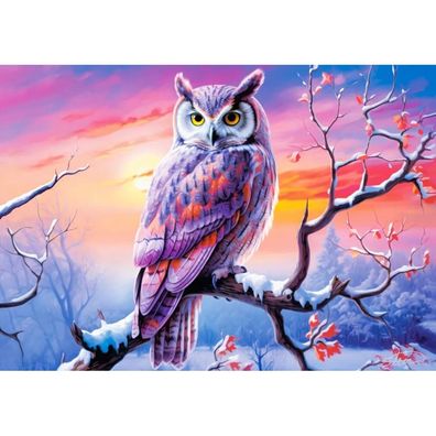 Castorland Puzzle Der perfekte Abend mit der Eule 500 Teile