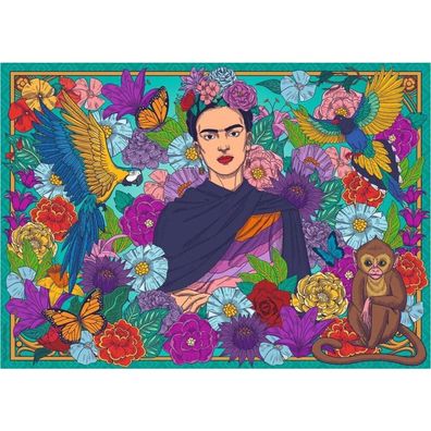 Puzzle - Frida Kahlo's Paradies: Papageien (1000 Teile)