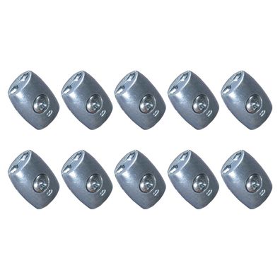 Electra Seilverbinder Eiform, 10er Set - Verbindung für Elektroseile von 4 bis 6,5mm