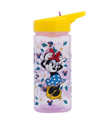 Disney Minnie Kinder Wasserflasche 510 ml eckige Trinkflasche für Schule Freizeit