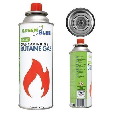 Gaskartusche für Kocher und Heizgeräte 386 ml / 227 g GB227 GreenBlue