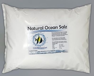 Coral Reef Exclusiv Natursalz 10kg Beutel - Meerwasser Salz für Korallenaquarien