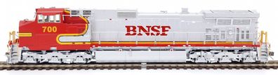 Overland 6568.1 Diesellok BNSF C44-9W #700 silber/rot 6- Spur H0