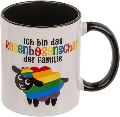 OOTB Becher Regenbogen-Schaf Steingut