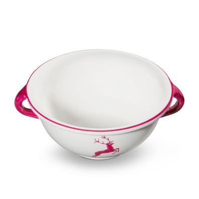 Gmundner Keramik Bordeaux rouge. Cerf, Weitling (Ø 25cm)