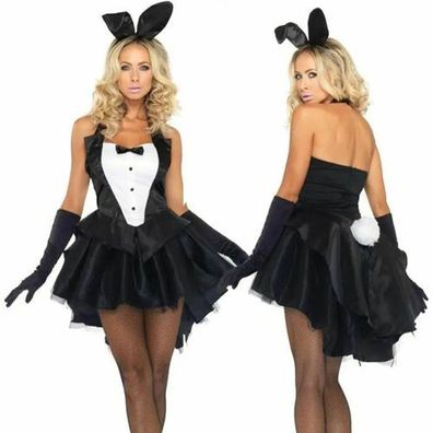 Bunny Cosplay Kostém Kleid Outfit Set Halloween Karneval