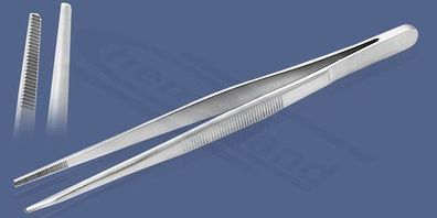 Halbrunde Pinzette Stahl 18-8 Länge 145mm