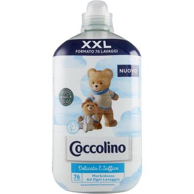 Coccolino Delicate & Soft Cotton Cloud Konzentrierter Weichspüler, 1850 ml