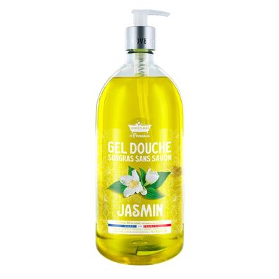 Les Petites Bains de Provence, Jasmin, Duschgel, für empfindliche Haut, 1000 ml