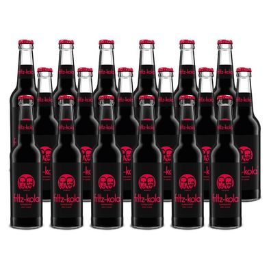 fritz-kola Super Zero 18x 0,33L – Zuckerfreie Cola im 18er Set, koffeinhaltiges