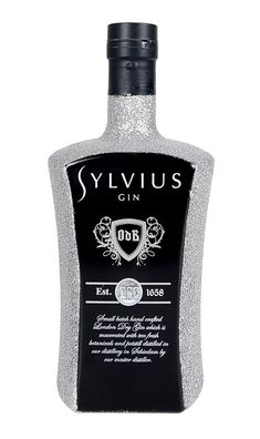 Sylvius Dutch Gin 0,7l 700ml (45% Vol) - Bling Bling Glitzer Glitzerflasche Fla