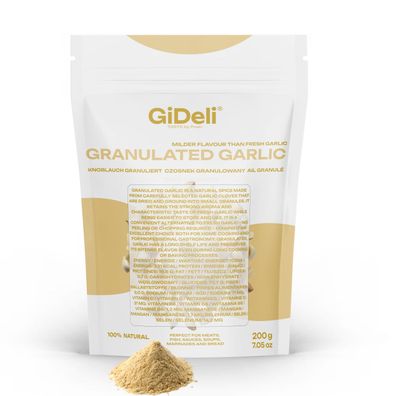 Knoblauch Granuliert 200g Fleisch Gemüse Fisch Aromatisch Grill Naturrein GiDeli