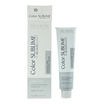 Revlon, Color Sublime, permanente Haarfarbe, 10 hellste Blonde, 75 ml