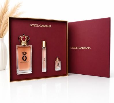 Dolce & Gabbana Q Eau de Parfum Set 100ml + 10ml + 5ml Damen Duft Geschenk Neu