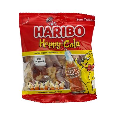 HARIBO Happy Cola Tüte, Fruchtgummi 175g