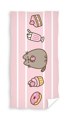 Pusheen The Cat Badetuch Strandtuch Duschtuch 70 x 140 cm