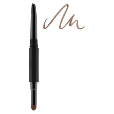 Gosh, Langanhaltender, doppelter, Augenbrauencremestift, 002, braun, 0,5 g