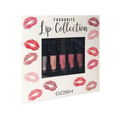 Set, Gosh, Favorite Lip Collection, Flüssiger Lippenstift, 5 Stück