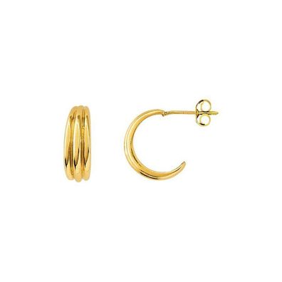 Ohrstecker - Gelbgold 375 - Halbcreole