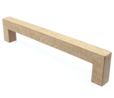 Möbelgriffe BA 128 - 320mm Holzgriff Eiche massiv Schrankgriff eckig