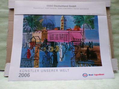 2006 Esso Künstler unserer Welt Mobil Exxon Raoul Dufy Romero Britto August Macke uva