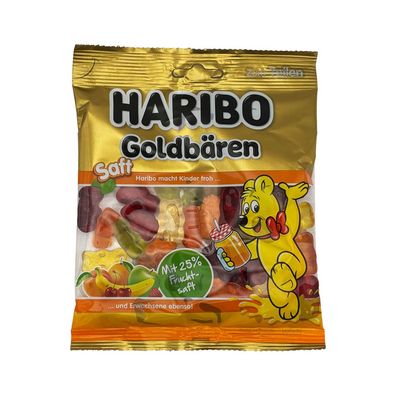 HARIBO Saft Goldbären Tüte, Fruchtgummi 160g