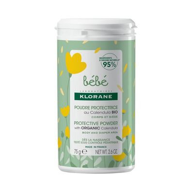 Klorane, Baby, schützendes Körperpuder, 75 g