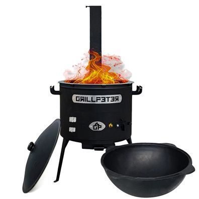 Utschak Asamat Ø45 mit Kazan aus Gusseisen 22L