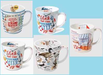 1 Kaffeebecher Sylt Strand Meer Vogel Kaffeetasse Tassen Teetassen Henkelbecher