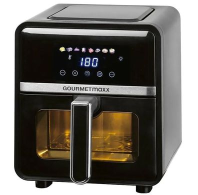Gourmetmaxx Heißluftfritteuse Digital 16539, 5 Liter, Sichtfenster, Touchdisplay, Neu