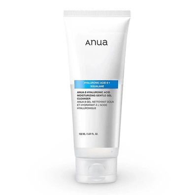 Anua 8 Hyaluronsäure Feuchtigkeitsspendendes, sanftes Reinigungsgel, 150 ml
