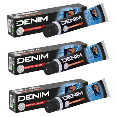 DENIM Original Rasiercreme 3x 100ml Tube
