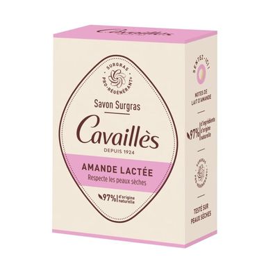Roge Cavailles, Mandelmilch, feuchtigkeitsspendend, Seifenriegel, 100 g