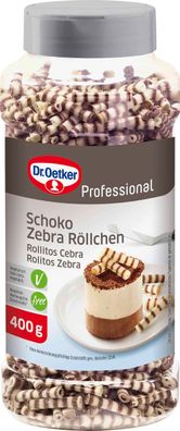 Dr. Oetker Schoko Zebra Röllchen 400g
