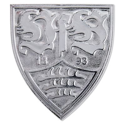 VfB Stuttgart Autowappen Chrome 7,8 x 7 cm