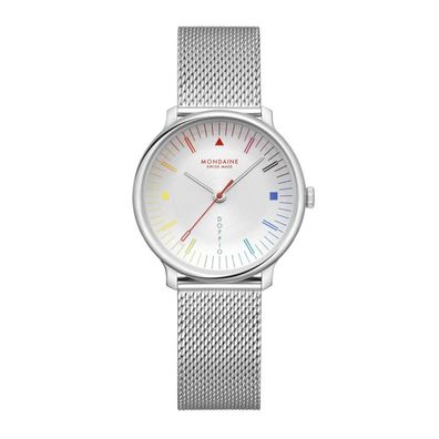 Mondaine Armbanduhr MLE.33112. SM Doppio Saphirglas, 33mm, Milanaise