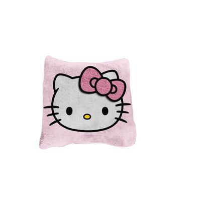 Sanrio Hello Kitty Kissen Kuscheldecke 40x40 / 100x150 cm weich & warm