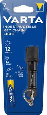 Varta LED Taschenlampe Indestructible Key Chain 12lm inkl. 1x Batterie AAA