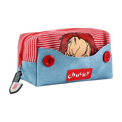 Chucky Kulturtasche Kosmetiktasche 20x11x9 cm Toiletry Bag PVC Baumwolle