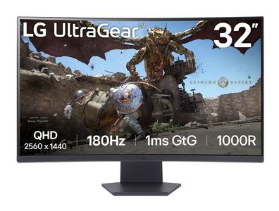 LG Monitor Ultragear Gaming 32GS60QC-B 32GS60QCB (32GS60QC-B. AEUQ)