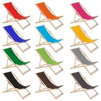 GreenBlue Gartenliege GB183 Klassischer Liegestuhl mit 3-Stufen Rückenlehnen