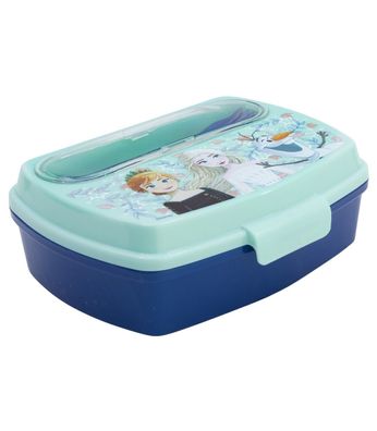 Disney Frozen Sandwichbox mit Besteck Kinder Brotdose Lunchbox