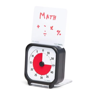 TIME TIMER Pocket 60 Minuten visueller Analog-Timer mit Alarm schwarz