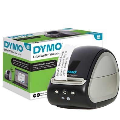 Dymo LabelWriter 550 Turbo - Etikettendrucker - Thermodirekt - Rolle (6,2 cm)