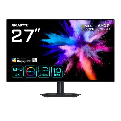 Gigabyte GO27Q24G 68,58cm 27Zoll WOLED Monitor 2560x1440 QHD 240Hz 275cd/m