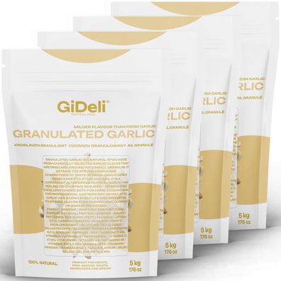 Knoblauch Granuliert 20kg Fleisch Gemüse Fisch Aromatisch Grill Naturrein GiDeli