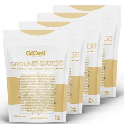 Knoblauchpulver Gemahlen 20kg Naturrein Fleisch Gemüse Fisch Intensiv GiDeli